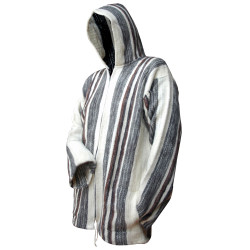 Chaqueta con capucha para hombre - Lana de oveja