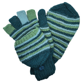 Guantes-Mitones - Tejido a mano - Talla M