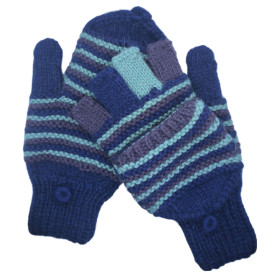 Guantes-Mitones - Tejido a mano - Talla M