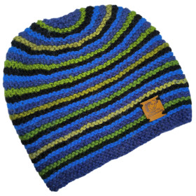 Gorro arcoíris tejido a mano Talla grande