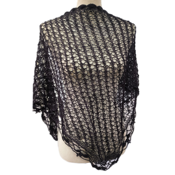 Bufanda triangular calada - Lana Pura de Alpaca