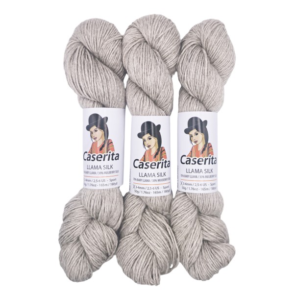 Gris perla - Baby llama y Seda - 50 gr./165 m.