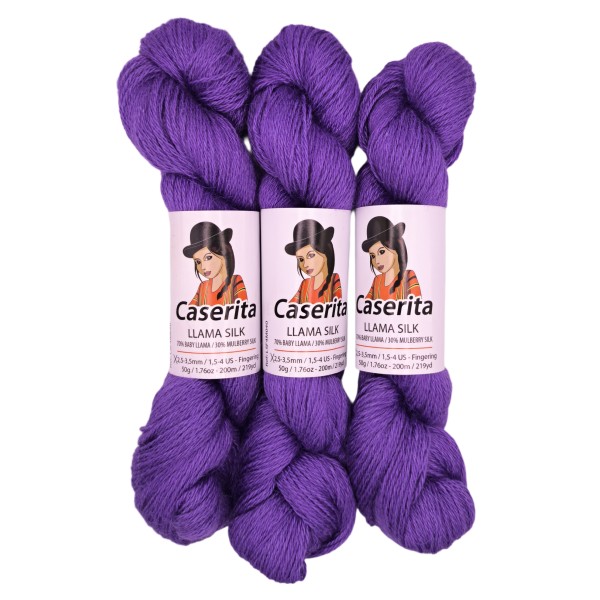 Morado Lavanda - Baby llama y Seda - 50 gr./200 m.