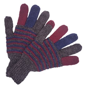 Talla M - Guantes coloridos - Tejidos a mano