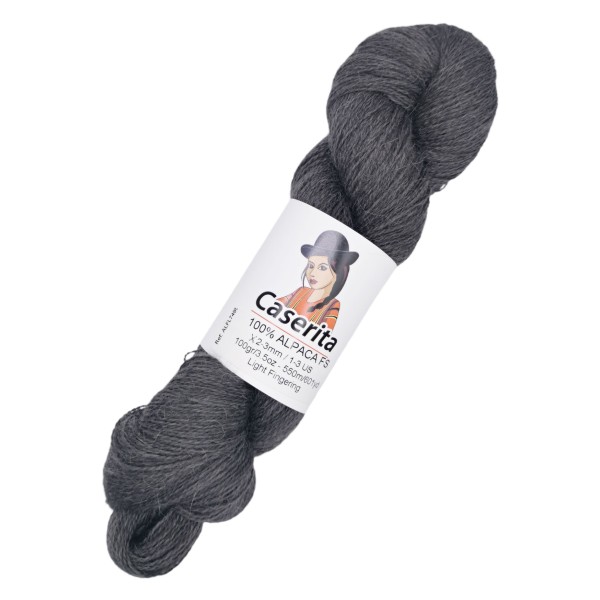 Gris grafito - 100% Alpaca FS - 100 gr. / 550m