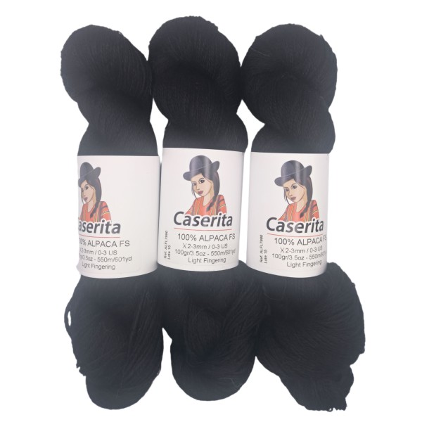 Negro - 100% Alpaca FS - 100 gr. / 550m