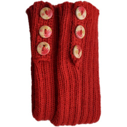 Mitones largos con botones - 100% Lana de alpaca