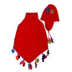  “Juguetes 2”: Gorro y poncho - Lana de Alpaca